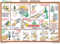 Комплект плакатов "Безопасность труда при деревообработке" - fgospostavki.ru - Владимир