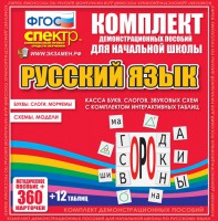 Динамические раздаточные пособия. Русский язык (комплект демонстрационных материалов). Касса букв, слогов, звуковых схем с набором интерактивных таблиц. - fgospostavki.ru - Владимир