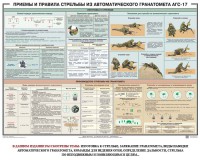 Плакат "Приемы и правила стрельбы из автоматического гранатомета АГС-17" - fgospostavki.ru - Владимир