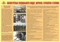 Плакат "Военно-учетные специальности солдат, матросов, сержантов и старшин" - fgospostavki.ru - Владимир