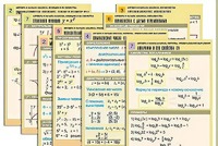 Комплект таблиц по всему курсу "Алгебра и начала анализа" (50 таблиц, А1, полноцветные, ламинированные) - fgospostavki.ru - Владимир