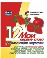 Тематические карточки "Мои первые слова" (красный цвет) - fgospostavki.ru - Владимир