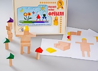 Игровой набор Фребеля "Конструктор деревянный без соединений-3" (Серия "Эксперимент") - fgospostavki.ru - Владимир