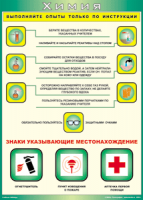 Таблица "Выполняйте опыты только по инструкции" (100х140 сантиметров, винил) - fgospostavki.ru - Владимир