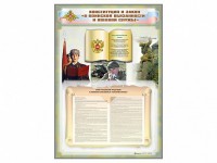 Стенд-уголок "Конституция Российской Федерации и Федеральный закон "О воинской обязанности и военной службе" - fgospostavki.ru - Владимир