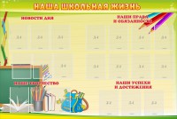 Стенд "Наша школьная жизнь" - fgospostavki.ru - Владимир