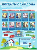 Стенд "Когда ты один дома" - fgospostavki.ru - Владимир
