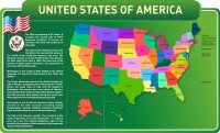Стенд "United States Of America" - fgospostavki.ru - Владимир