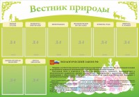 Стенд "Вестник природы" Вариант 4 - fgospostavki.ru - Владимир