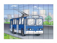Магнитный пазл "Троллейбус" - fgospostavki.ru - Владимир