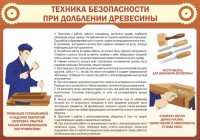 Стенд "Техника безопасности при долблении древесины" - fgospostavki.ru - Владимир