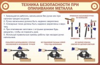 Стенд "Техника безопасности при опиливании металла" - fgospostavki.ru - Владимир