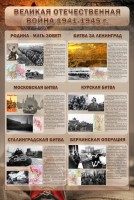 Стенд "Великая Отечественная война" (битвы) - fgospostavki.ru - Владимир