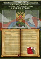 Стенд "Конституция РФ и Федеральный закон "О воинской обязанности и военной службе" - fgospostavki.ru - Владимир