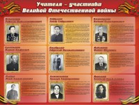 Стенд "Учителя-участники Великой Отечественной войны" - fgospostavki.ru - Владимир