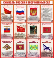 Стенд "Символы России и вооруженных сил" - fgospostavki.ru - Владимир