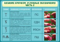 Стенд "Вязание крючком. Условные обозначения. Часть 2" - fgospostavki.ru - Владимир