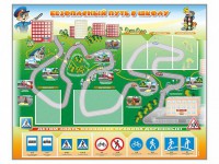 Стенд "Безопасный путь в школу" с комплектом сменных карточек - fgospostavki.ru - Владимир
