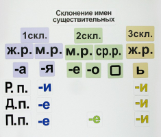 Набор магнитных карточек "Склонение имен существительных" - fgospostavki.ru - Владимир