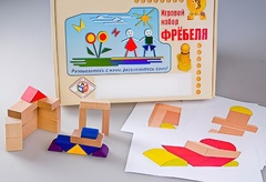 Игровой набор Фребеля "Конструктор деревянный без соединений-2" (Серия "Эксперимент") - fgospostavki.ru - Владимир