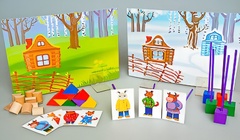 Игровой набор Фребеля "Заюшкина избушка" (серия "Сказочный мир". Выпуск 1) - fgospostavki.ru - Владимир