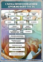 Стенд "Схема приготовления дрожжевого теста" - fgospostavki.ru - Владимир