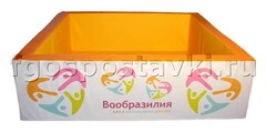 Сухой бассейн "Вообразилия" квадратный с шелкографией - fgospostavki.ru - Владимир