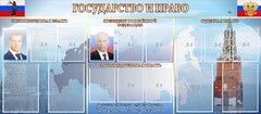 Стенд "Государство и право" - fgospostavki.ru - Владимир