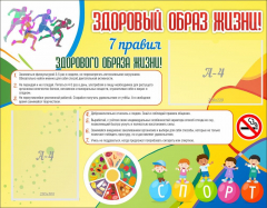 Стенд "Здоровый образ жизни" - fgospostavki.ru - Владимир