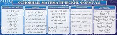 Стенд "Основные математические формулы" - fgospostavki.ru - Владимир