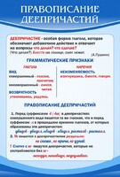 Стенд "Правописание деепричастий" - fgospostavki.ru - Владимир