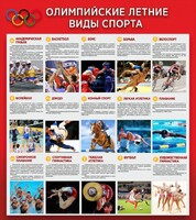 Стенд "Олимпийские летние виды спорта" - fgospostavki.ru - Владимир