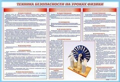 Стенд-уголок "Техника безопасности на уроках физики" - fgospostavki.ru - Владимир