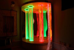 Сенсорный уголок большой с двумя колоннами, двусторонней подсветкой и фибероптическими нитями. VIP класс. - fgospostavki.ru - Владимир