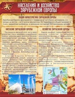 Стенд "Населения и хозяйство Зарубежной Европы" - fgospostavki.ru - Владимир