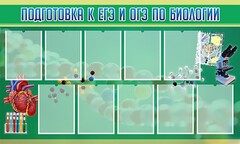 Стенд "Подготовка к ЕГЭ и ОГЭ по биологии" Вариант 2 - fgospostavki.ru - Владимир