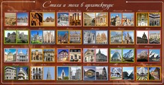 Стенд "Стили и эпохи в архитектуре" - fgospostavki.ru - Владимир
