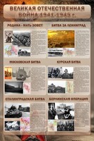 Стенд "Великая отечественная война (битвы)" - fgospostavki.ru - Владимир
