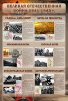 Стенд "Великая Отечественная война" (битвы) - fgospostavki.ru - Владимир