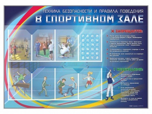 Стенд-уголок "Техника безопасности и правила поведения в спортивном зале" - fgospostavki.ru - Владимир