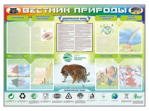 Стенд-уголок "Вестник природы" Вариант 1 - fgospostavki.ru - Владимир