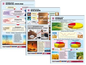 Комплект таблиц по географии "Экономика России" раздаточные (цветные, ламинированные, А4, 16 штук) - fgospostavki.ru - Владимир