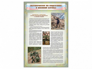 Стенд "Мероприятия обязательной подготовки граждан к военной службе" - fgospostavki.ru - Владимир