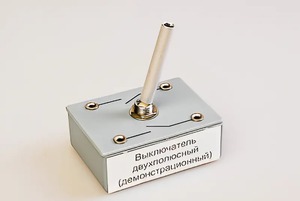 Выключатель двухполюсный (демонстрационный) - fgospostavki.ru - Владимир