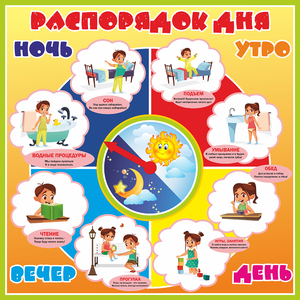 Стенд "Распорядок дня" - fgospostavki.ru - Владимир