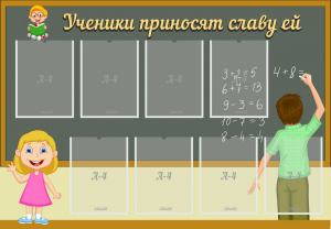 Стенд "Ученики приносят славу ей" - fgospostavki.ru - Владимир