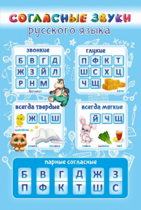 Стенд "Согласные русского языка" - fgospostavki.ru - Владимир