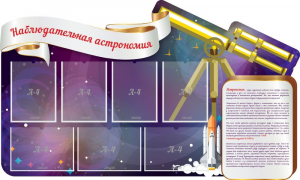 Стенд "Наблюдательная астрономия" - fgospostavki.ru - Владимир