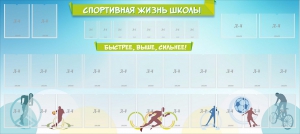 Стенд "Спортивная жизнь школы" - fgospostavki.ru - Владимир