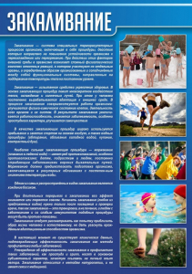 Стенд "Закаливание" - fgospostavki.ru - Владимир